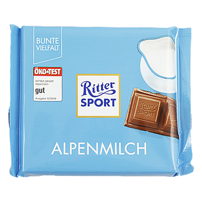

Шоколад Ріттер Спорт альпійське молоко Ritter Sport alpenmilch 100g (Код : 00-00005063)