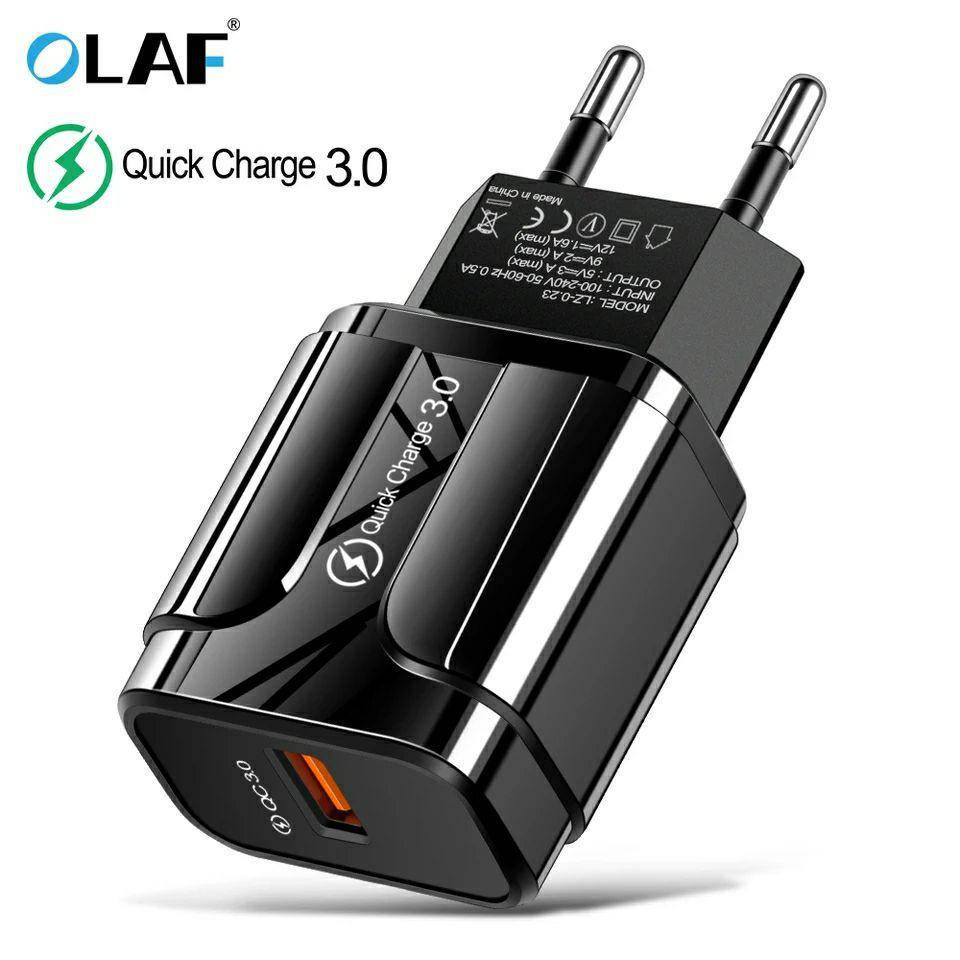 

Быстрая зарядка OLAF Qualcomm QC 3.0 18 Вт быстрое зарядное устройство для мобильного телефона