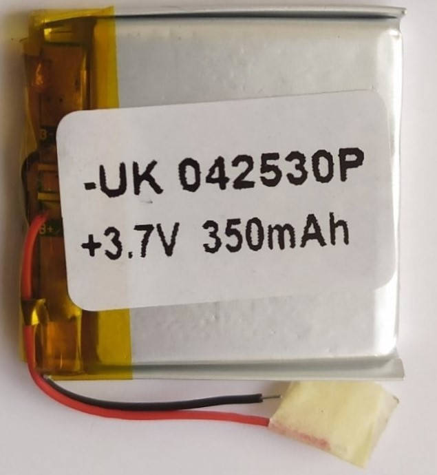

Литий-полимерный аккумулятор 042 530 (350mAh)