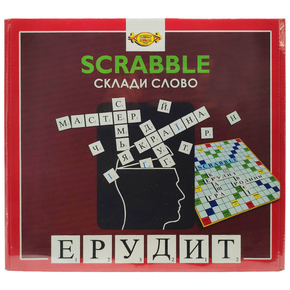 

Настольная игра "Сложи слово. Эрудит. SCRABBLE" Мастер MKB0147, Land of Toys
