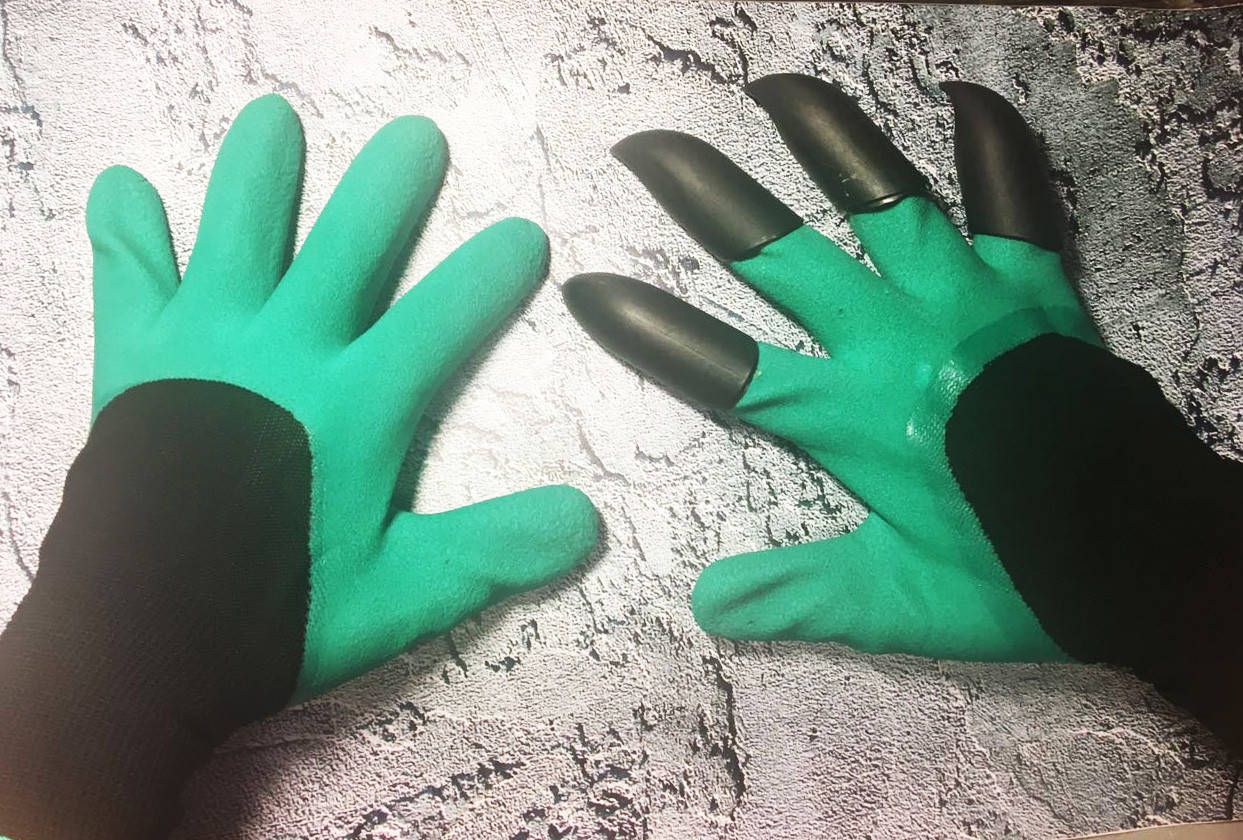 

✅ Перчатки с когтями для сада и огорода, перчатки-когти Garden Genie Gloves