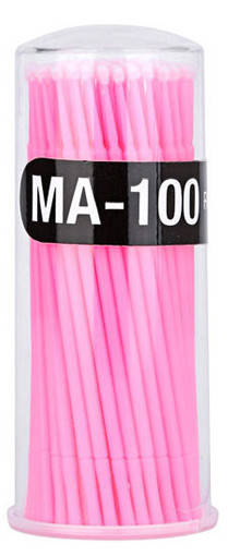 

Микробраши "M" 2мм Розовые (в тубусе 100 шт.)