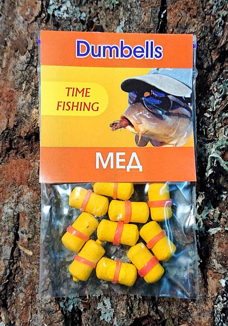 

Мини-бойлы TimeFishing dumbells Мед 7*14 (10шт.)