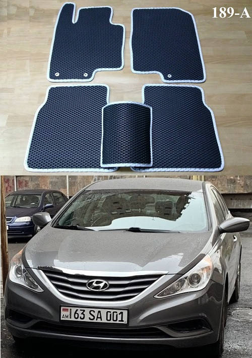 

Коврики ЕВА в салон Hyundai Sonata YF USA '09-14, Черный