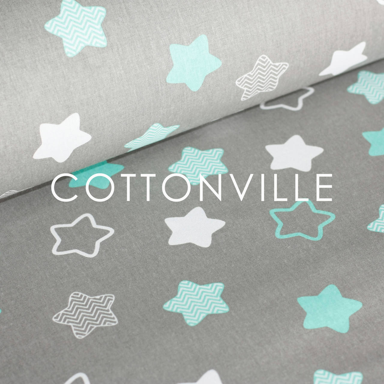 

Бязь Прянички мятные на сером