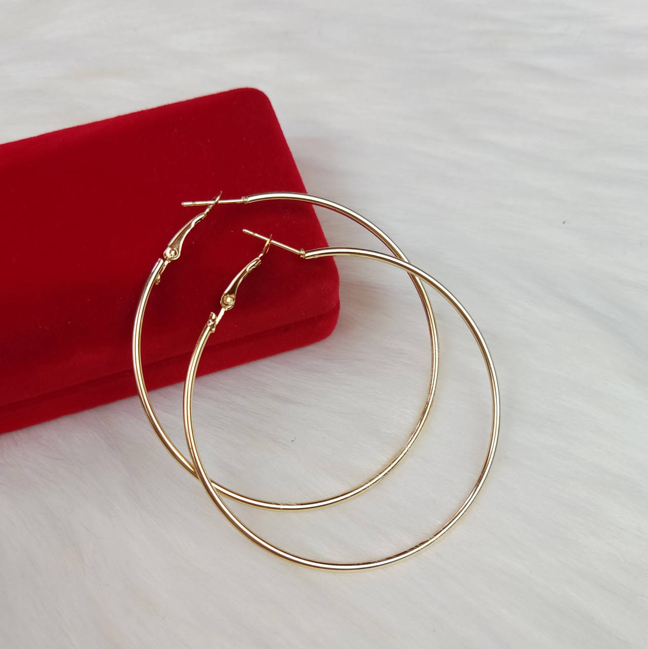 

Серьги кольца Finding Цвет: золото 6 см