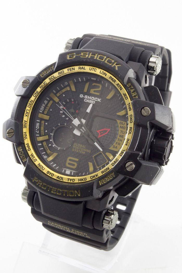 

Часы мужские наручные спортивные Casio G-Shock Черный с желтым (код: 13976)