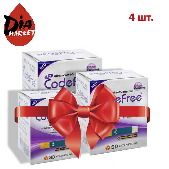 

Тест-полоски SD CodeFree GlucoDr 4 упаковки