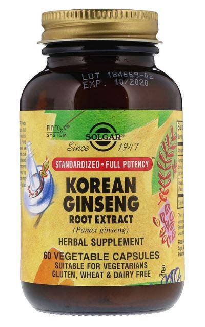 

Экстракт корня корейского женьшеня (Korean Ginseng root extract) 450 мг 60 капсул