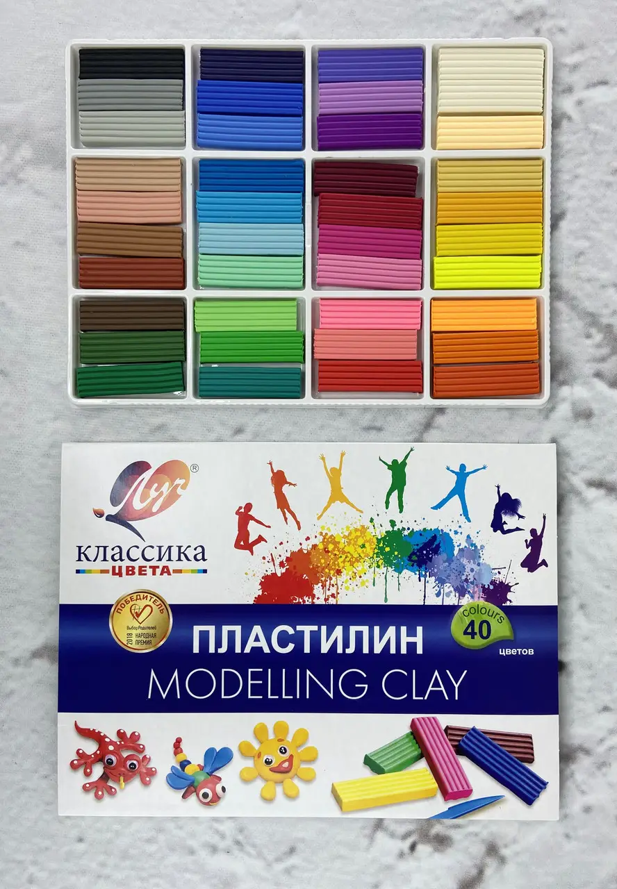 

Пластилин 40 цветов "Классика" 30С1922-08 29521Ф