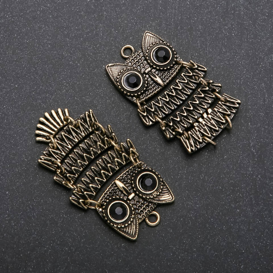 

Кулон Сова цвет "бронза" 48х26мм