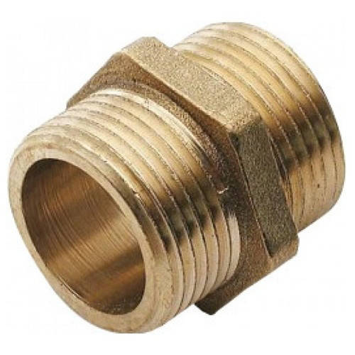 

Латунь ниппель равный 3/4" (д20мм) длинный