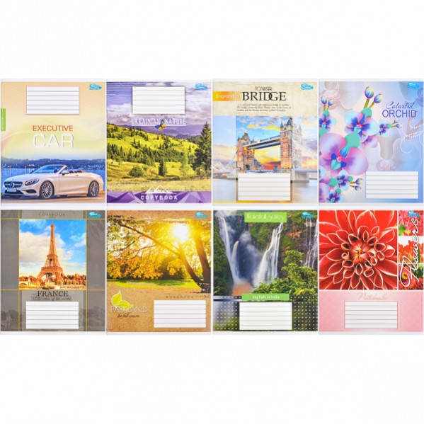 

Тетрадь 48 листов «Квітка» клетка 1 уп. (16 шт.).