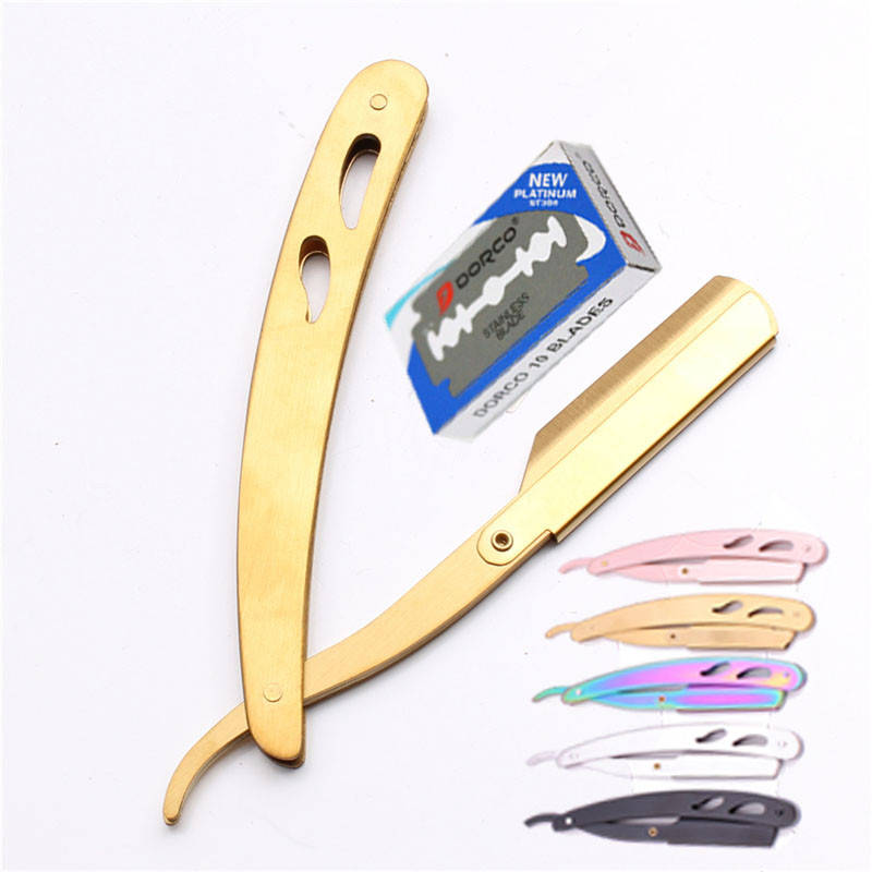 

Парикмахерская опасная бритва цвет золотое напыление