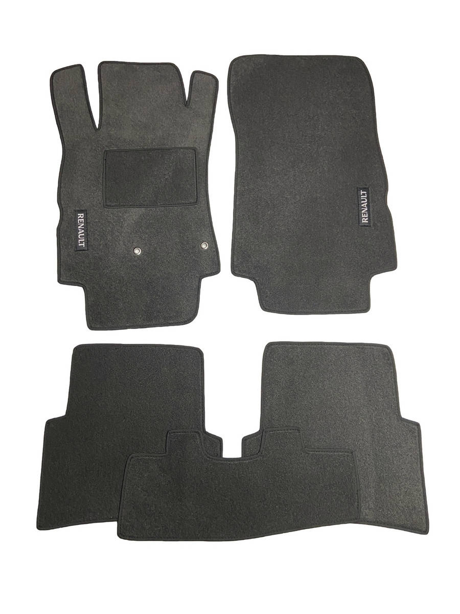 

Коврики автомобильные Autotextile в салон Renault Modus (2004-2012) текстильные, серые (Ciak) Standart, Темно-серый