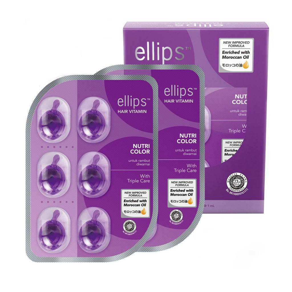 

Витамины для волос "Сияние цвета" Ellips, 6шт