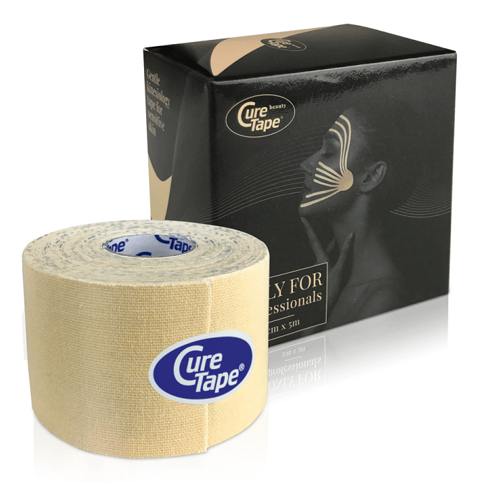 

Кинезио тейп CureTape Beauty 5см х 5м (для чувствительной кожи)