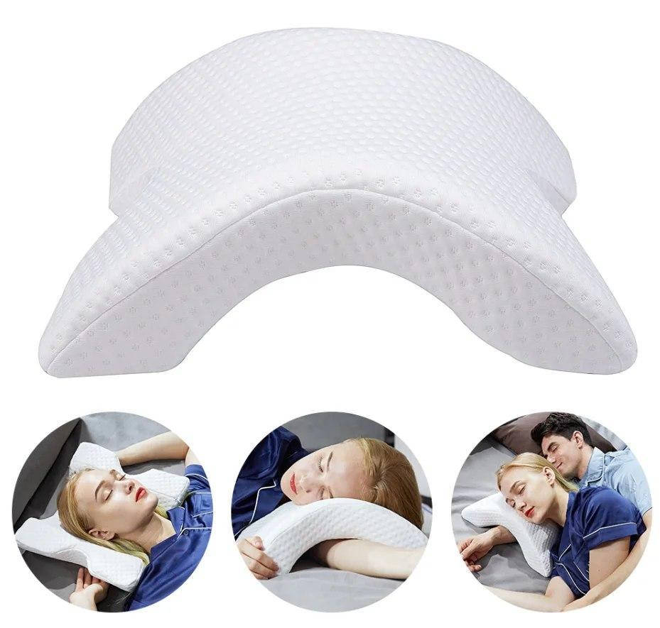 

Ортопедическая подушка Pressure Free Memory Pillow с комфортным эффектом памяти, Белый