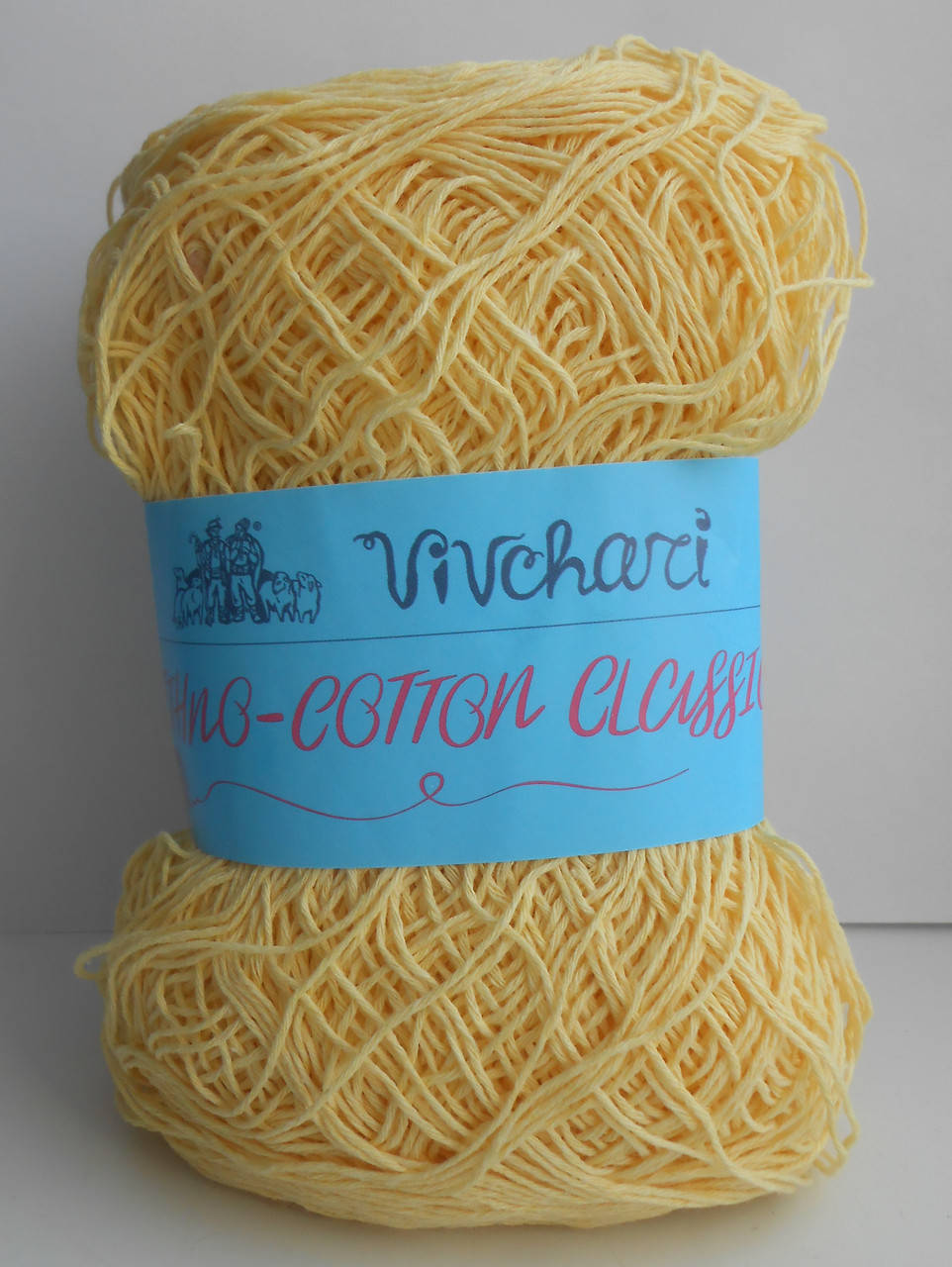 

Пряжа Вивчари Этно-Коттон Классик №007., Желтый