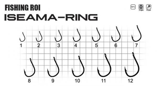 

Крючки рыболовные Fishing ROI Iseama-ring №5