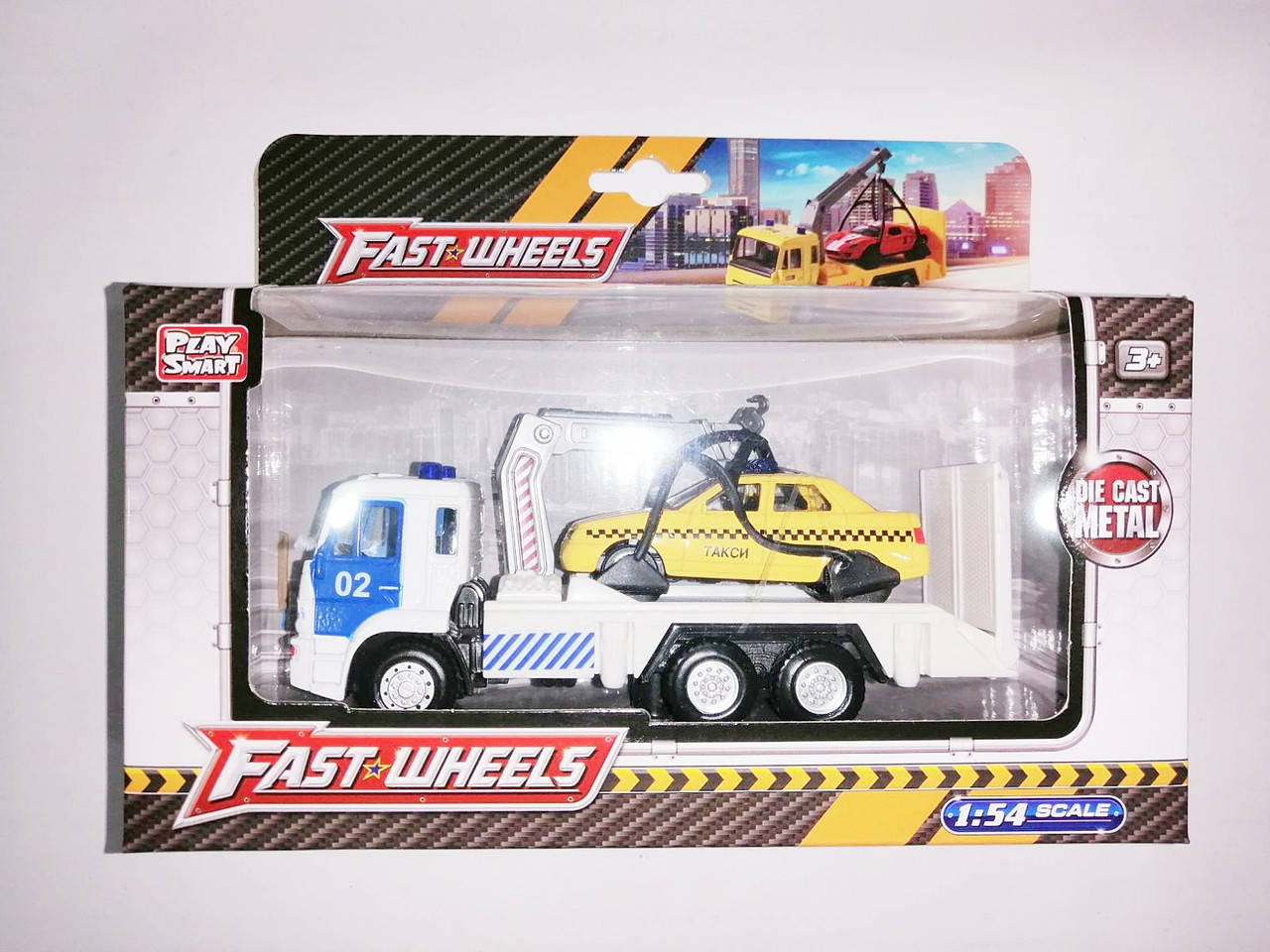 

Металлическая машина эвакуатор Play Smart Fast Wheels