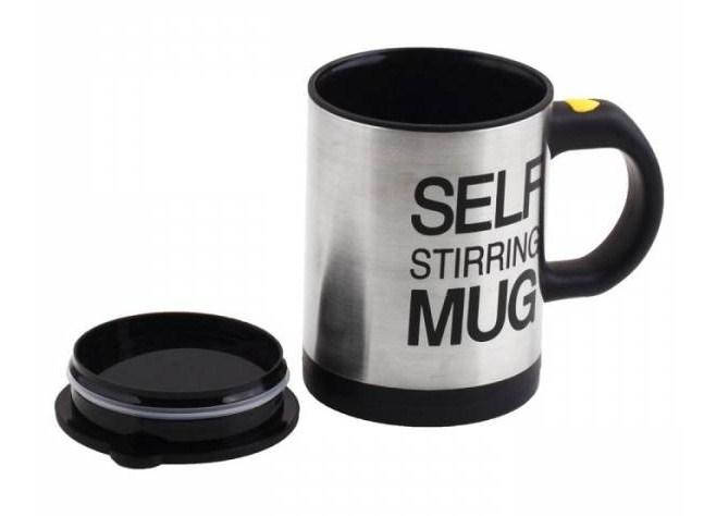 

Кружка мешалка Self Stirring mug Чашка Голубая, Голубой