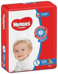 

Подгузники детские Huggies classic 5 (11-25кг) 40 шт, Белый
