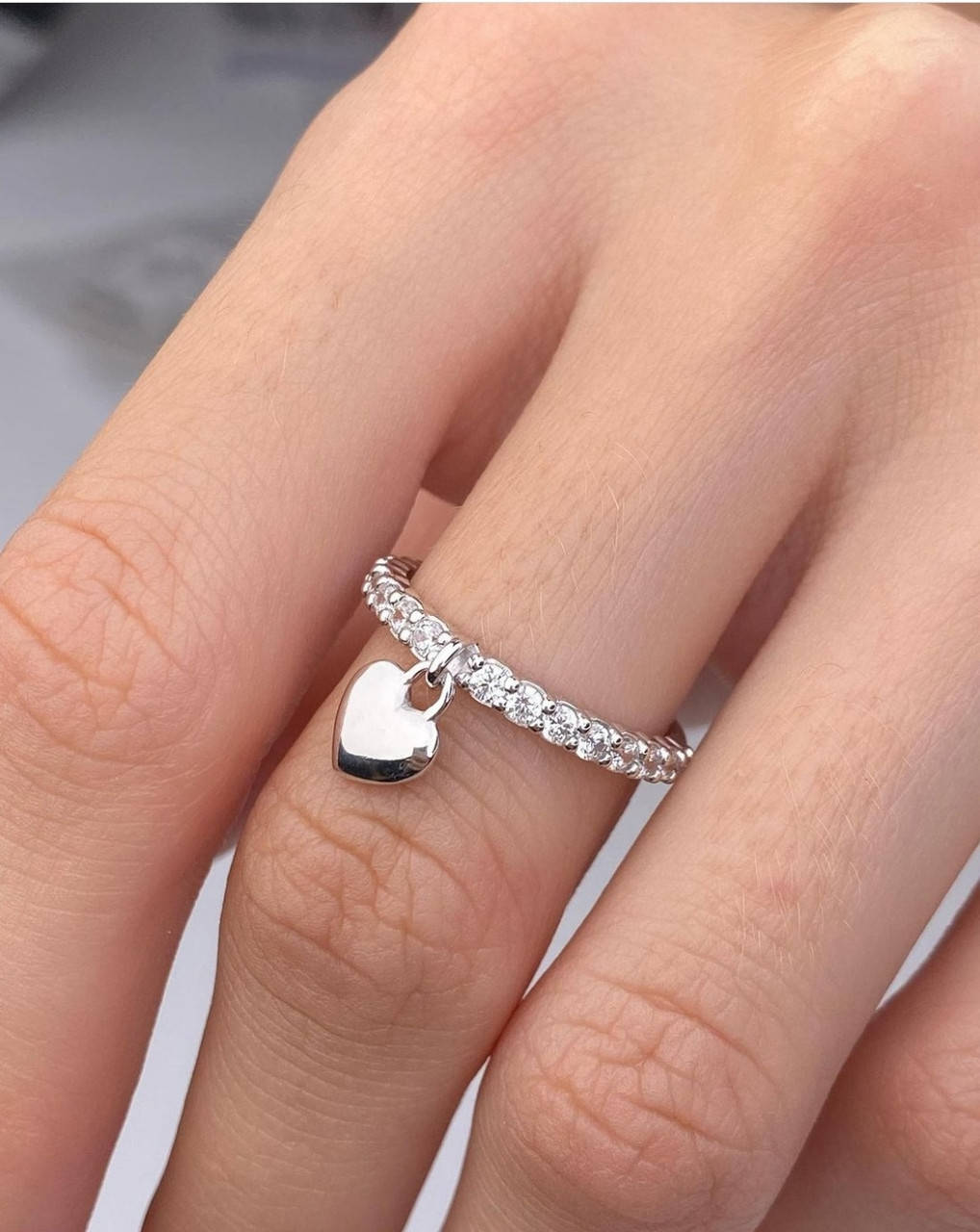 

Кольцо серебряное 925 пробы Сердечко