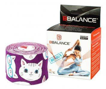 

Дизайнерский кинезио тейп BBTape Котята фиолетовые