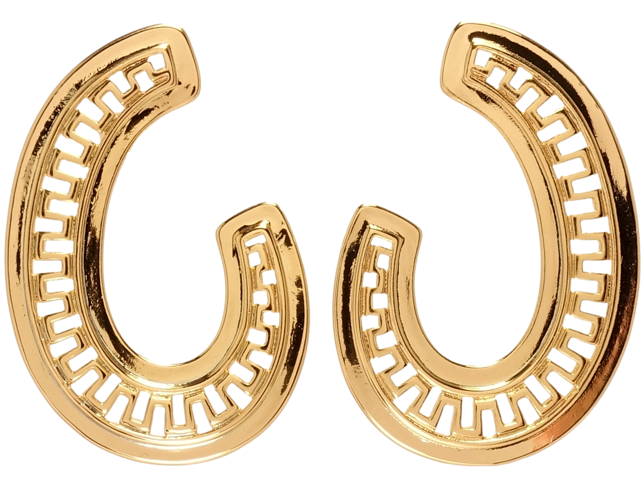 

Серьги Xuping Позолота 18K гвоздики "Декоративные с резным орнаментом"