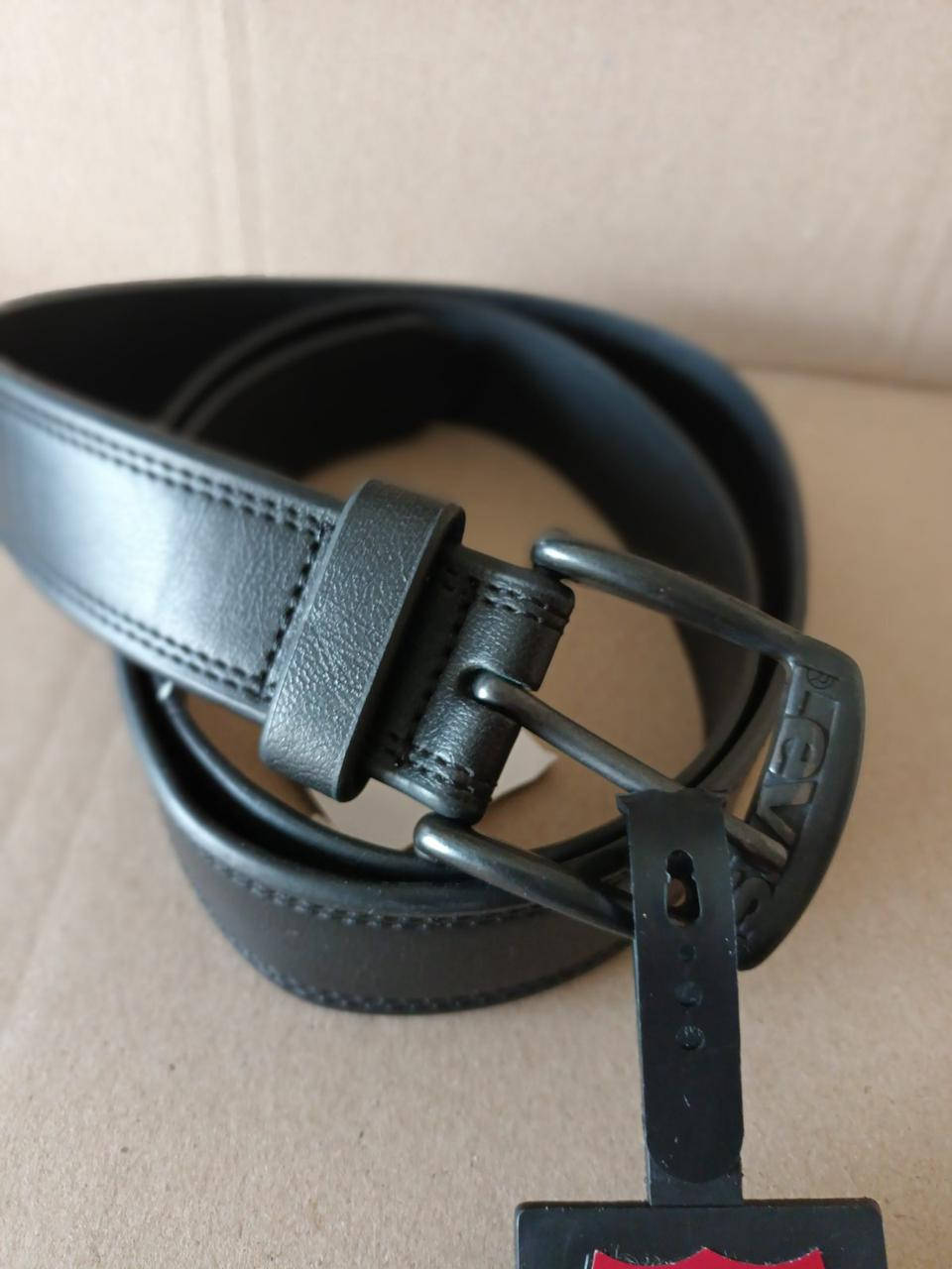 

Ремень Levis Leather Belt - Black, Коричневый