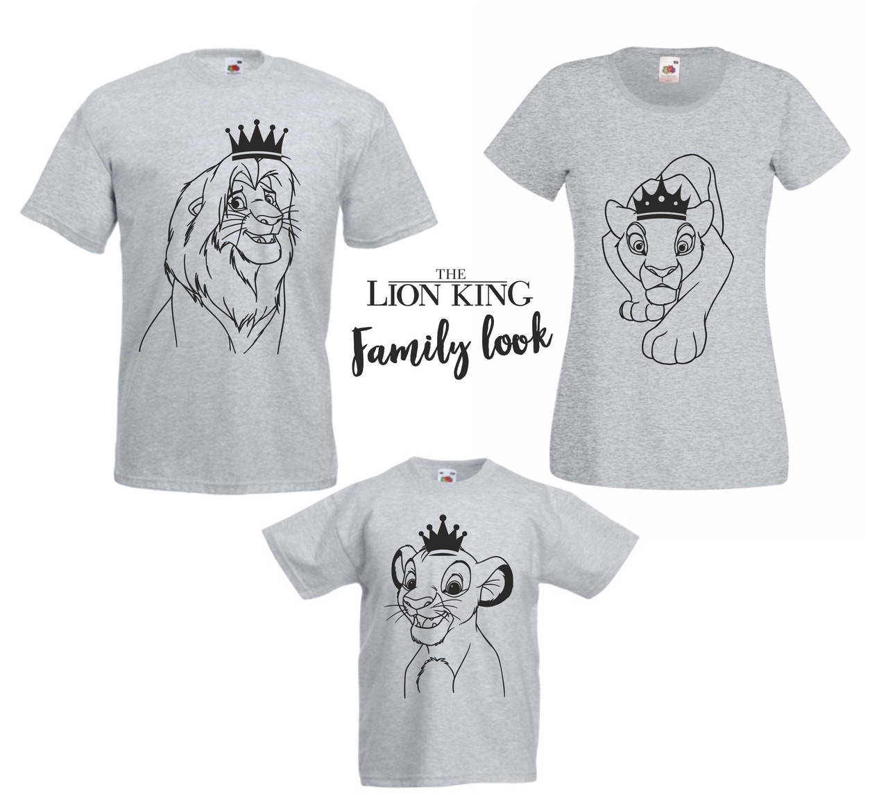 

Футболки для всей семьи в стиле The Lion King