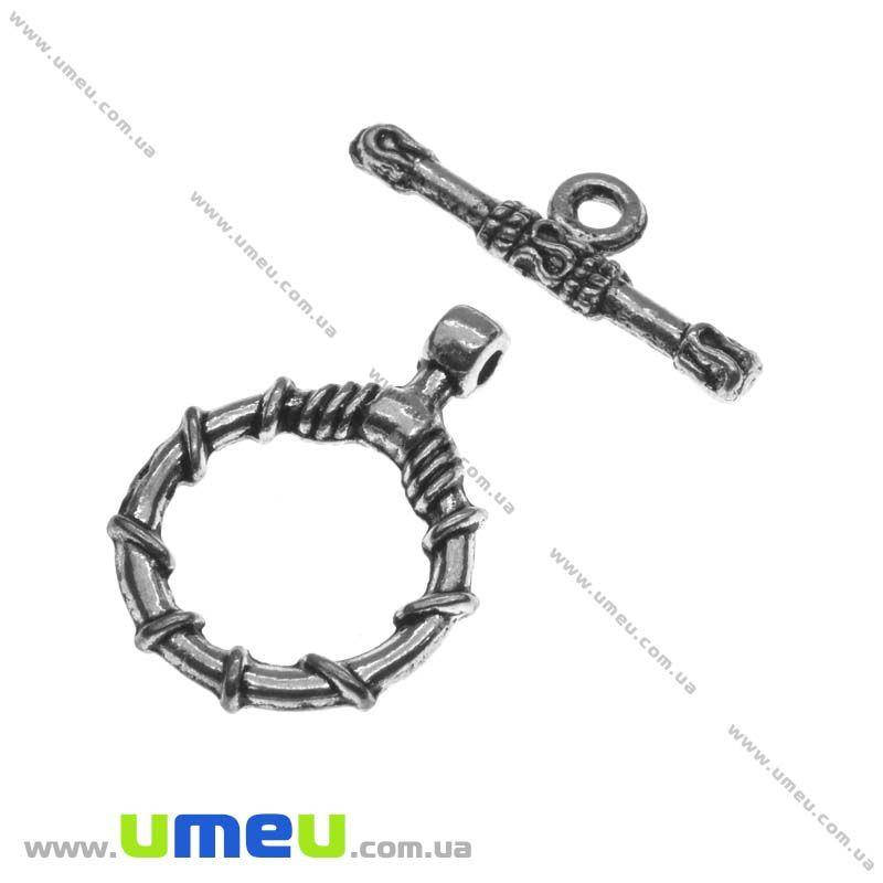 

Тогл, Античное серебро, 22х16 мм, 1 шт (ZAM-013530)