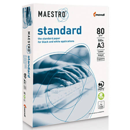 

Бумага Maestro Standart (80) A3, 500л., Белый