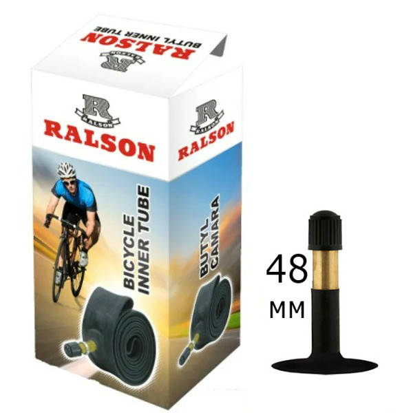 

Камера велосипедная Ralson 28 x 1,75 / 2,125 AV (48 мм)