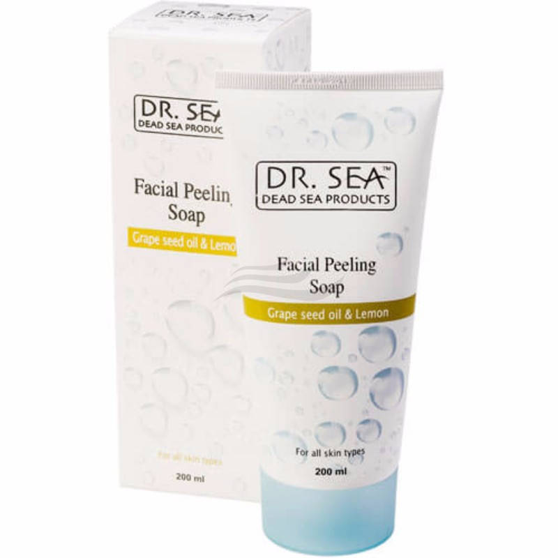 

Мыло-пилинг для лица Dr. Sea Facial Peeling Soap with Grape Seed Oil and Lemon 200 мл.