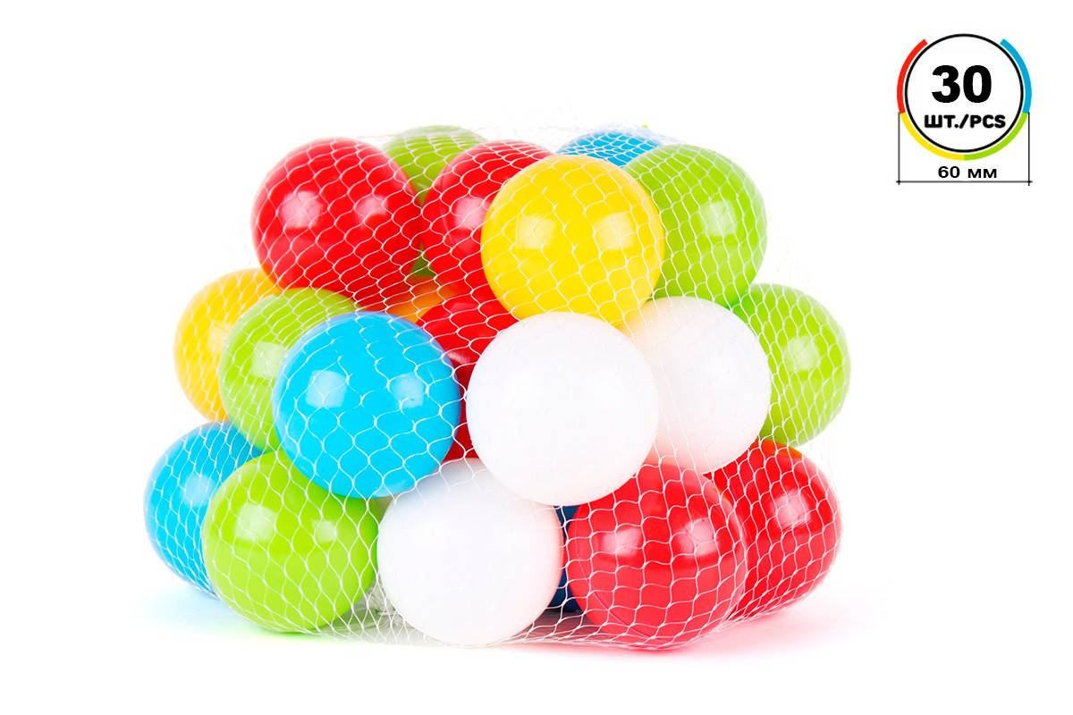

Іграшка ТехноК Набір кульок для сухих басейнів в сітці 5538