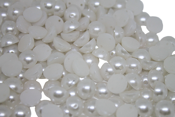 

Полубусины пришивные (50 шт) 10мм:Белый