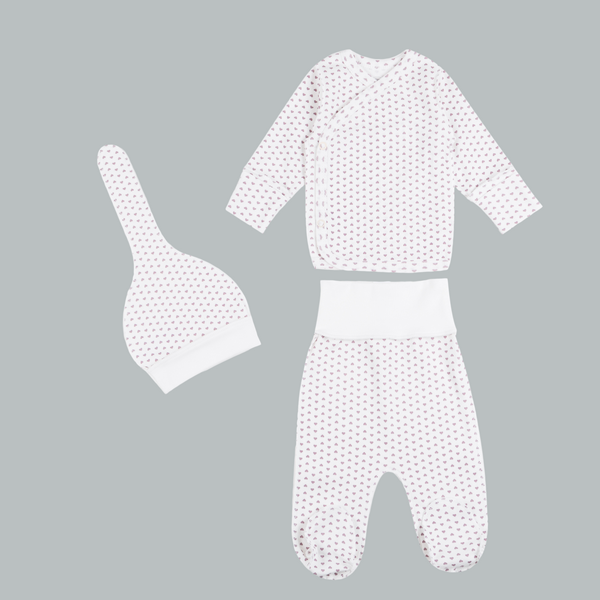 

Комплект ясельный Фламинго Молочний\серця, 62