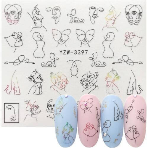 

Наклейки для ногтей (водные наклейки)