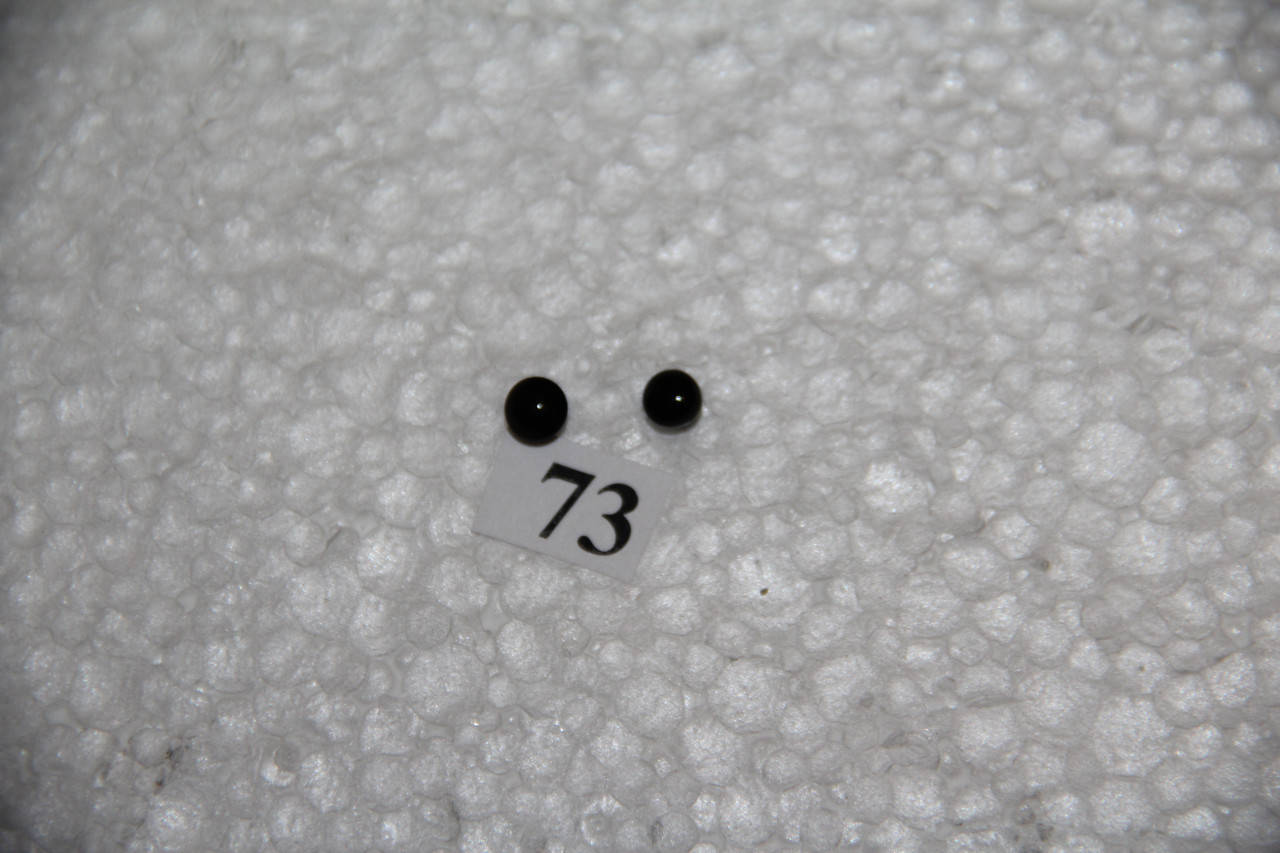 

Глазки стеклянные, чёрные, 5 мм, № 5Т
