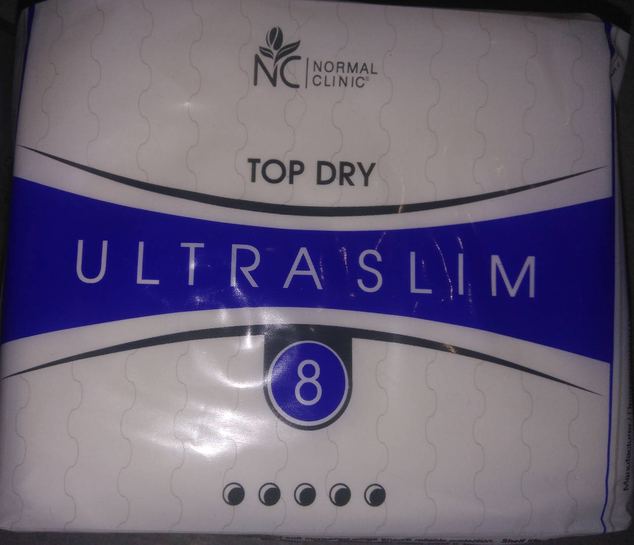 

NormalCliniс прокл д/крит днів ultra slim - top dry - 5 крапель, 280 мм/уп=8