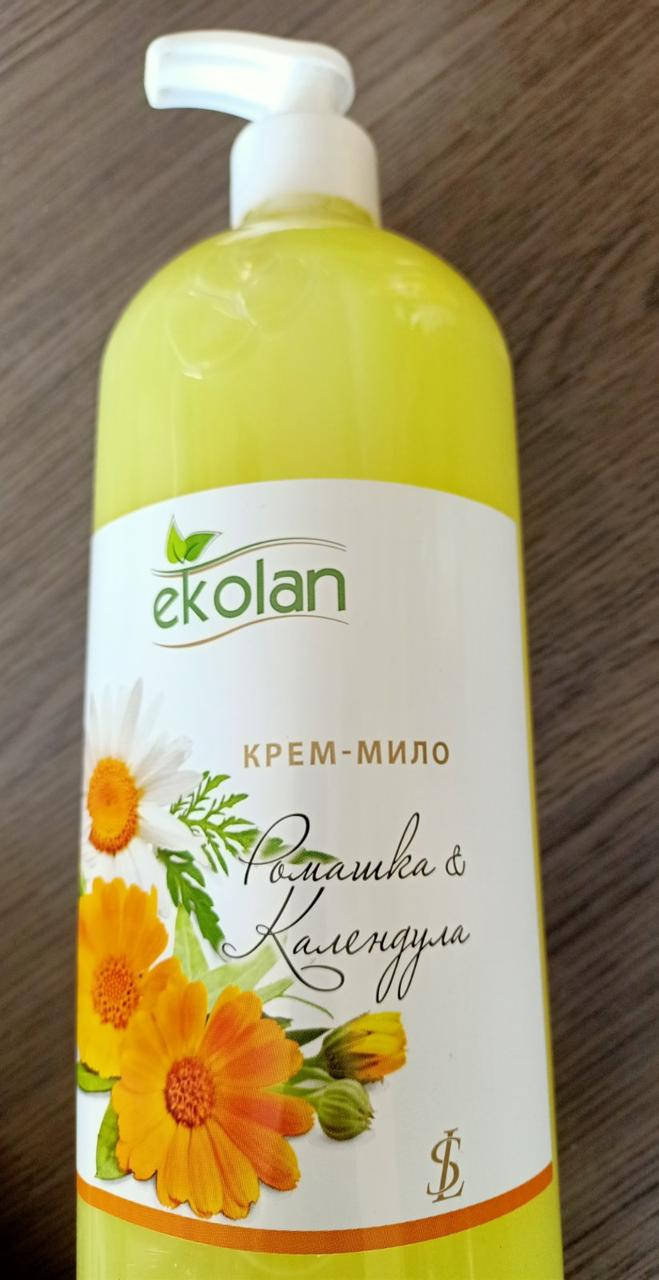 

Крем-мыло Ekolan, Ромашка и календула, 1 л - с дозатором