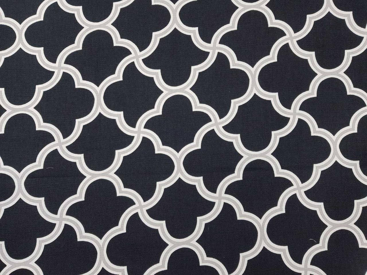 

Тефлоновая ткань DUCK WELLAHOME принт МАРОККО new - цвет черный