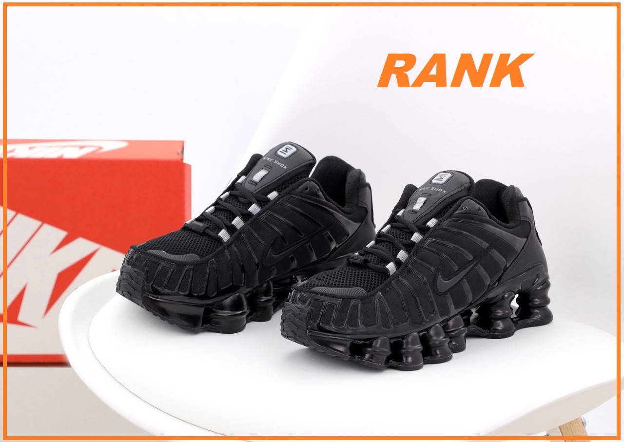 

Кроссовки мужские Nike Shox TL Triple Black в стиле Найк Шокс, Черный
