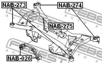 

Сайлентблок підвіски NISSAN X-TRAIL (T30) 2001-2013 г.