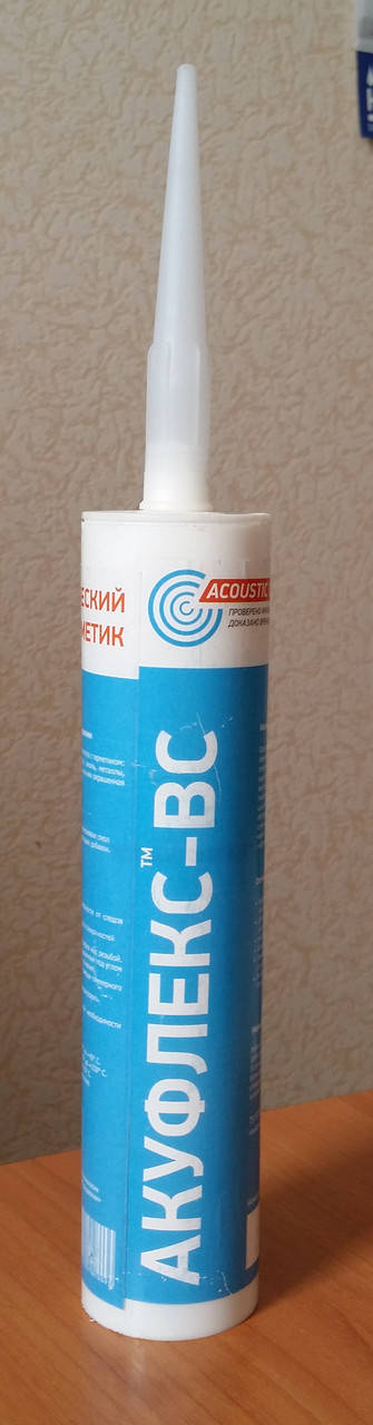 

Виброакустический силиконовый герметик Акуфлекс-ВС, 290 мл.