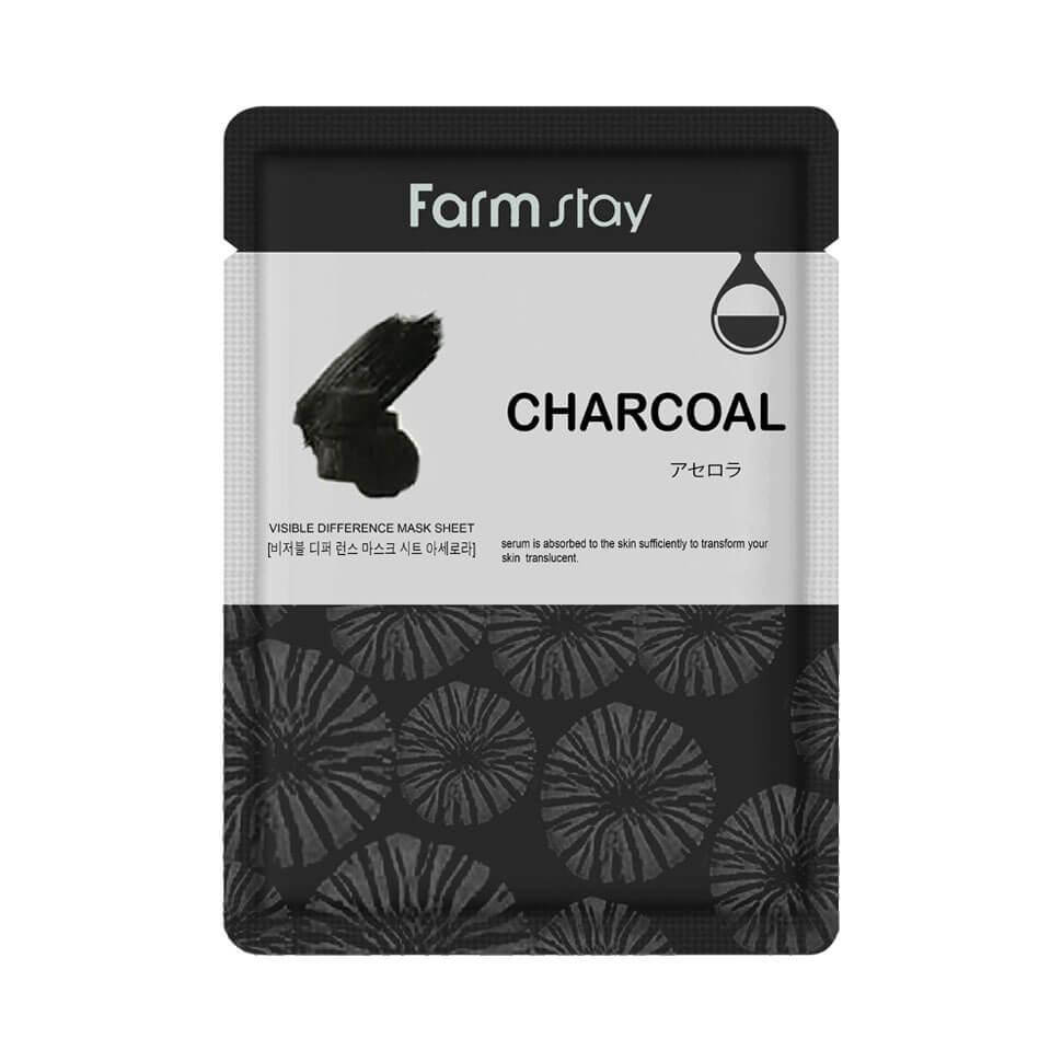 

Тканевая маска с древесным углем FarmStay Visible Difference mask Sheet Charcoal