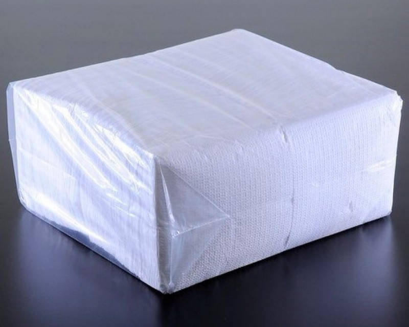 

Салфетка барная 24х24 см (уп-3000 шт) бумажная двухслойная белая, Белый