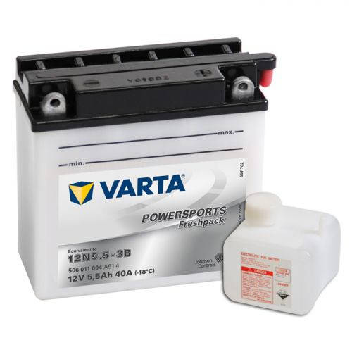 

12N5.5-3B VARTA FUN Мото аккумулятор 5,5 А/ч, 55 А, (-/+), 136х61х131 мм